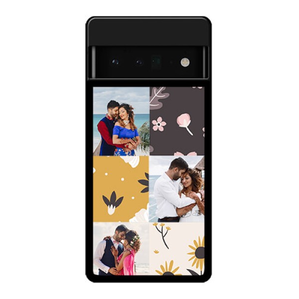 Google Pixel 6 Pro 5G Custom Glass Phone Case - 3 Images With Floral Design
