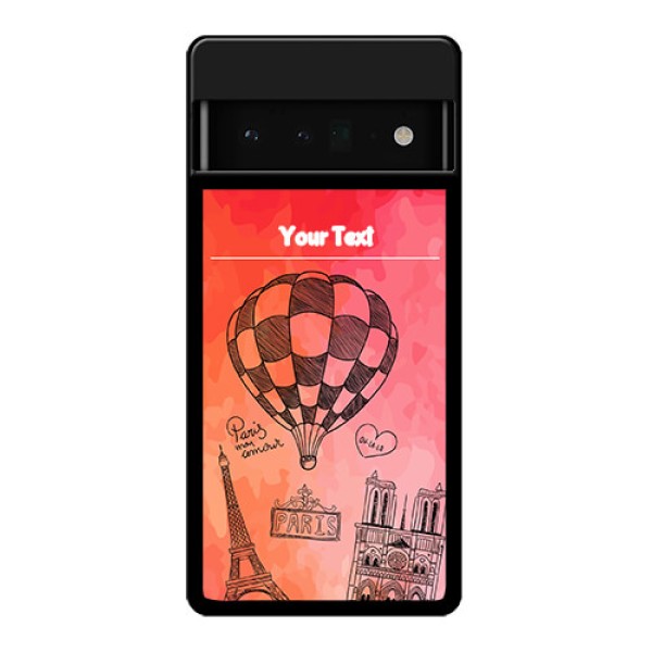 Google Pixel 6 Pro 5G Custom Glass Phone Case - Paris Theme Design