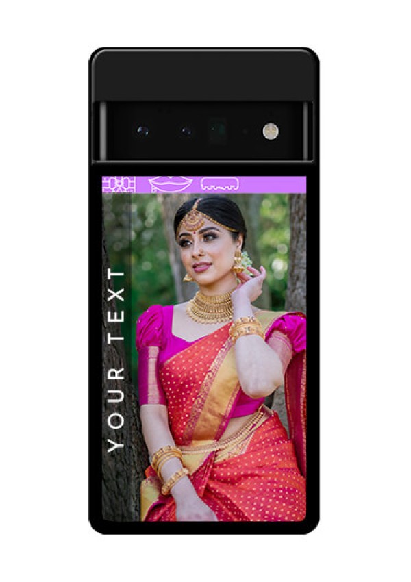 Google Pixel 6 Pro 5G Custom Glass Phone Case - Birthday Icons Design