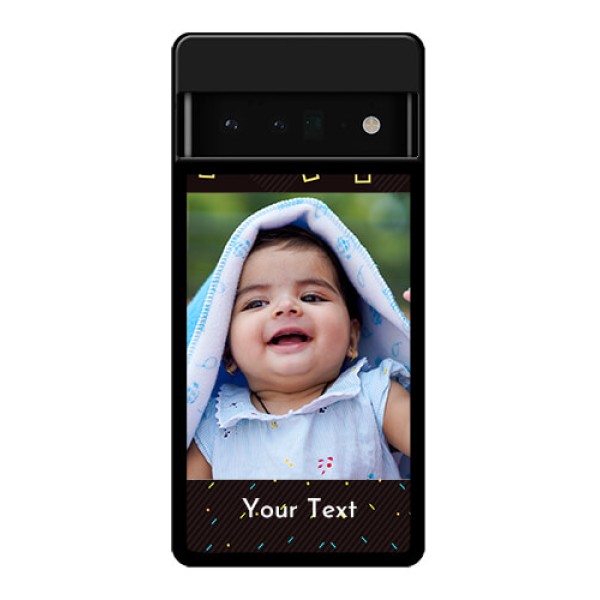 Google Pixel 6 Pro 5G Custom Glass Phone Case - With Confetti Birthday Design