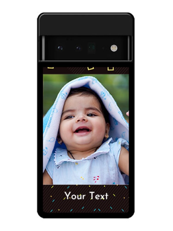 Custom Google Pixel 6 Pro 5G Custom Glass Phone Case - With Confetti Birthday Design