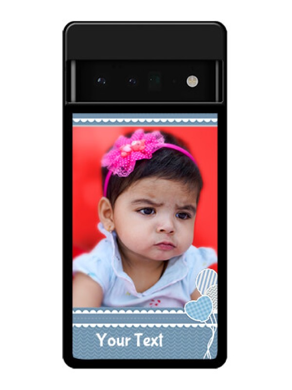 Custom Google Pixel 6 Pro 5G Custom Glass Phone Case - With Kids Pattern Design