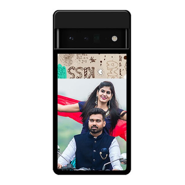 Google Pixel 6 Pro 5G Custom Glass Phone Case - Love Doodle Pattern