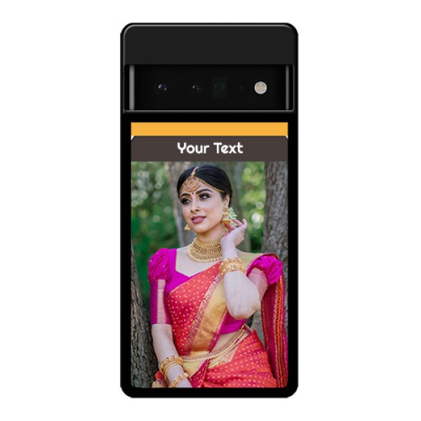 Google Pixel 6 Pro 5G Custom Glass Phone Case - With Family Picture And Icons