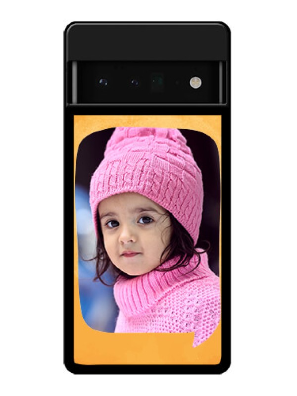 Custom Google Pixel 6 Pro 5G Custom Glass Phone Case - Water Color Design With Bird Icons