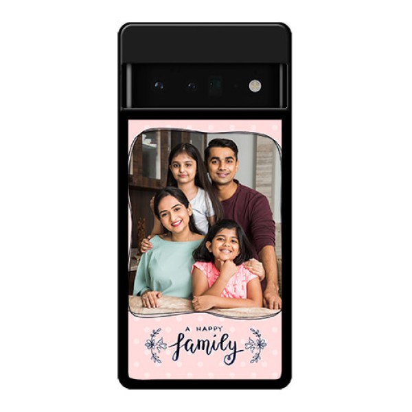 Google Pixel 6 Pro 5G Custom Glass Phone Case - Family With Dots Design