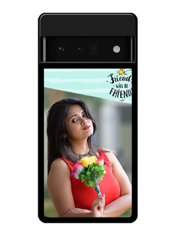 Custom Google Pixel 6 Pro 5G Custom Glass Phone Case - Friends Picture Icon Design