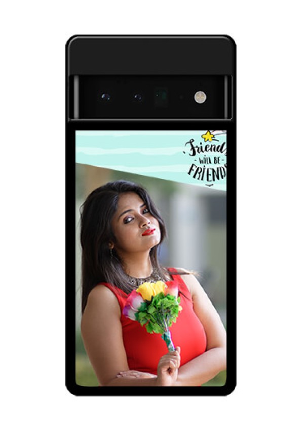 Google Pixel 6 Pro 5G Custom Glass Phone Case - Friends Picture Icon Design
