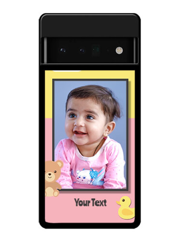 Custom Google Pixel 6 Pro 5G Custom Glass Phone Case - Kids 2 Color Design