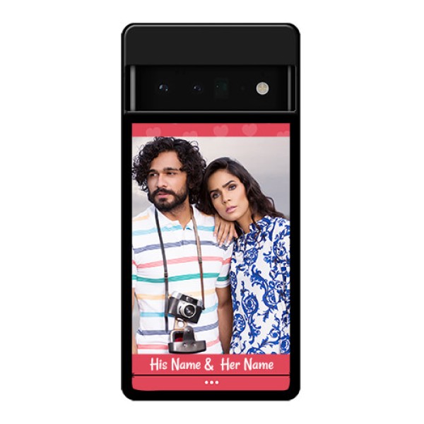 Google Pixel 6 Pro 5G Custom Glass Phone Case - Simple Love Design