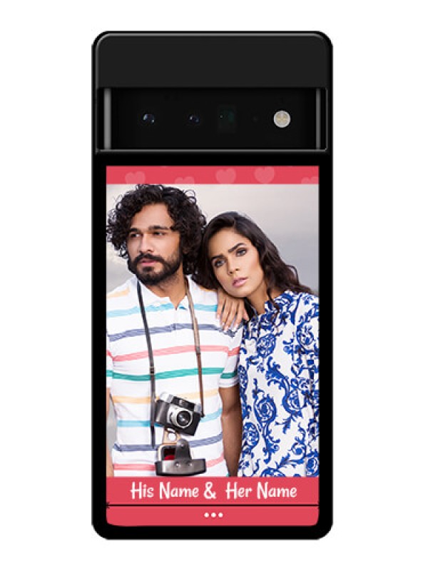 Custom Google Pixel 6 Pro 5G Custom Glass Phone Case - Simple Love Design