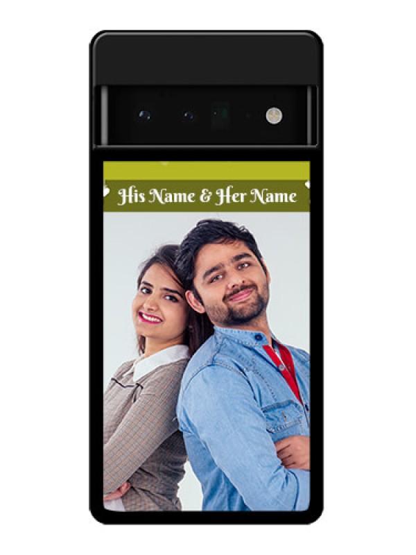 Custom Google Pixel 6 Pro 5G Custom Glass Phone Case - You & Me Heart Design