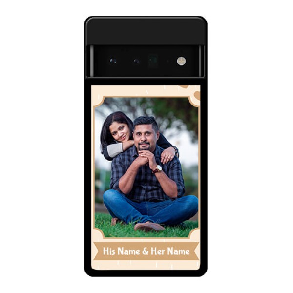 Google Pixel 6 Pro 5G Custom Glass Phone Case - With Confetti Love Design