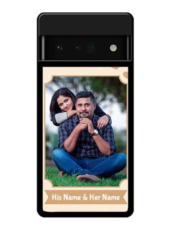 Custom Google Pixel 6 Pro 5G Custom Glass Phone Case - With Confetti Love Design