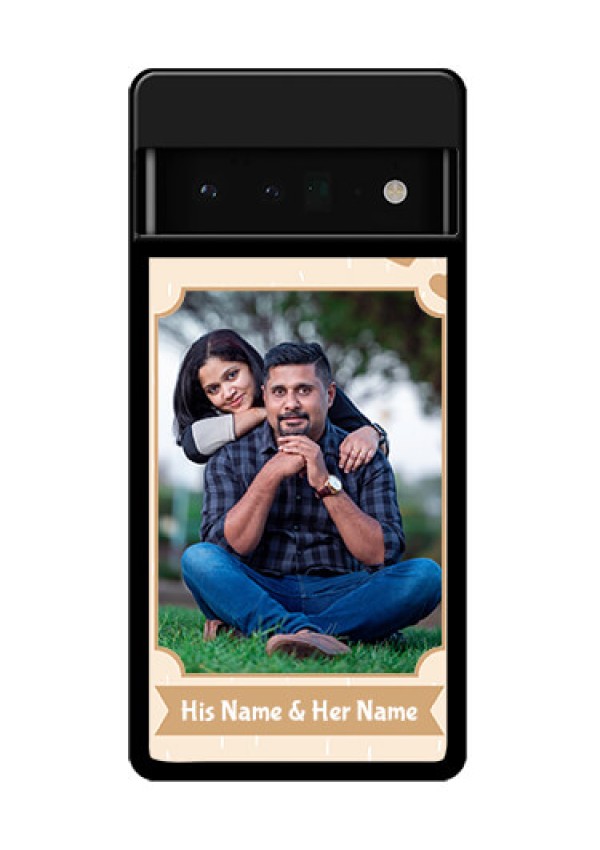 Google Pixel 6 Pro 5G Custom Glass Phone Case - With Confetti Love Design