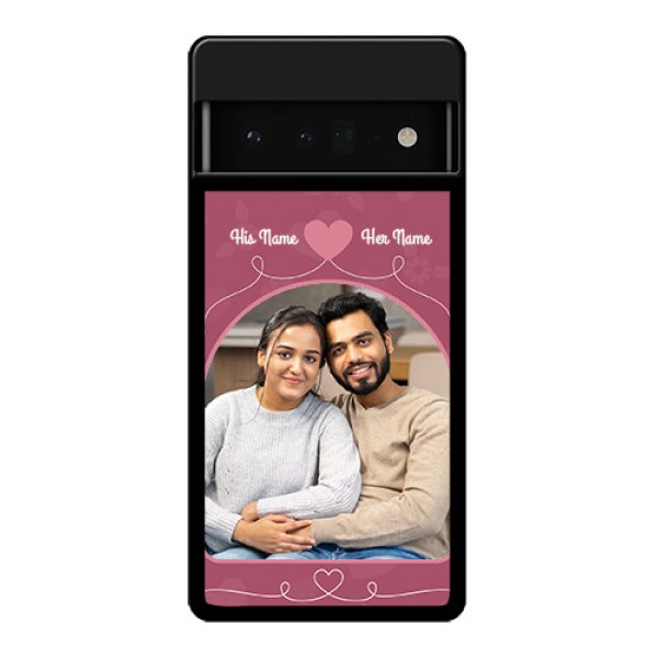 Google Pixel 6 Pro 5G Custom Glass Phone Case - Love Floral Design