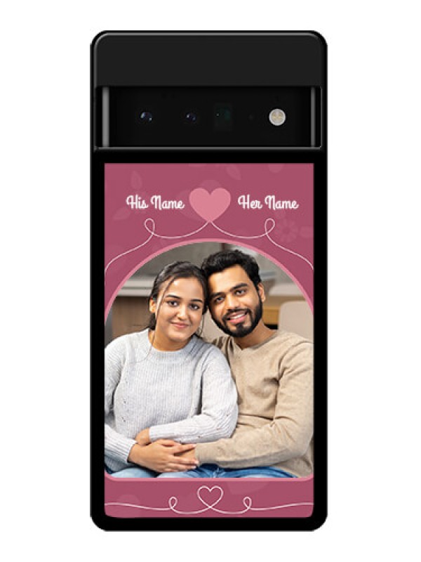 Custom Google Pixel 6 Pro 5G Custom Glass Phone Case - Love Floral Design