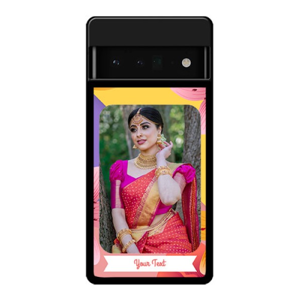 Google Pixel 6 Pro 5G Custom Glass Phone Case - 3 Image With Vintage Floral Design