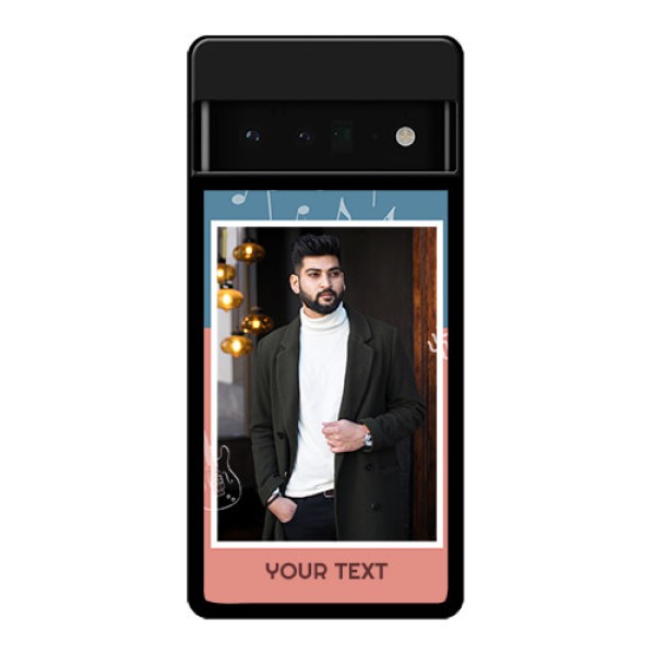 Google Pixel 6 Pro 5G Custom Glass Phone Case - With Color Musical Note Design
