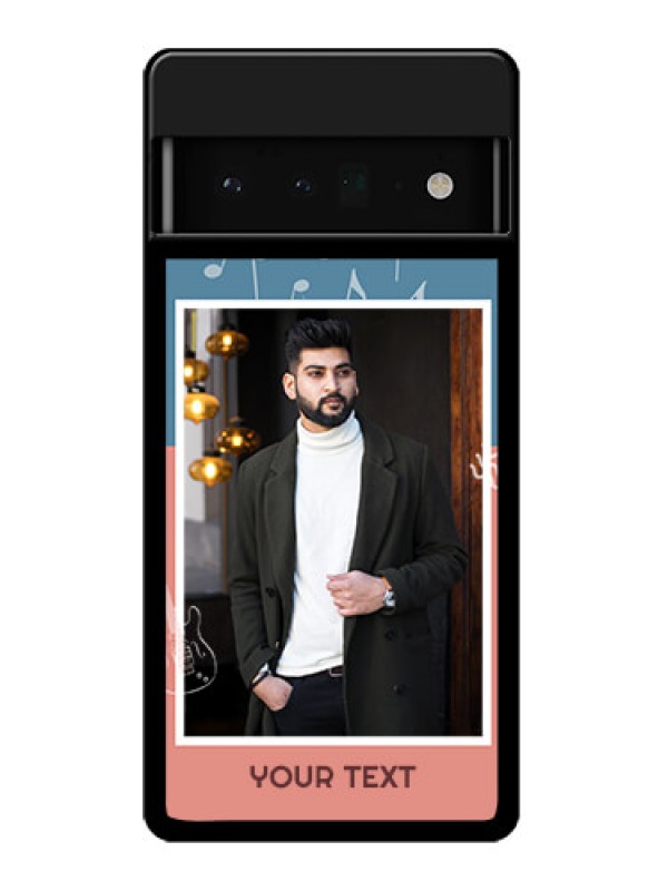 Custom Google Pixel 6 Pro 5G Custom Glass Phone Case - With Color Musical Note Design