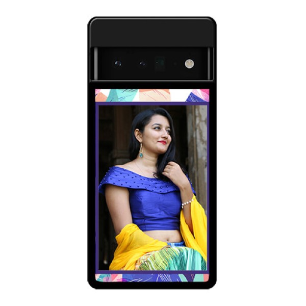 Google Pixel 6 Pro 5G Custom Glass Phone Case - Abstract Floral Design