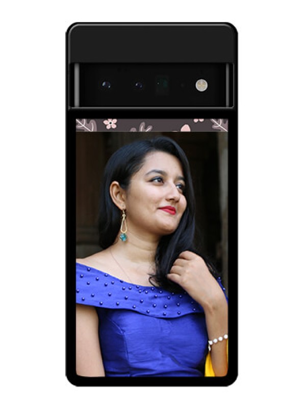 Custom Google Pixel 6 Pro 5G Custom Glass Phone Case - Stylish Floral Design