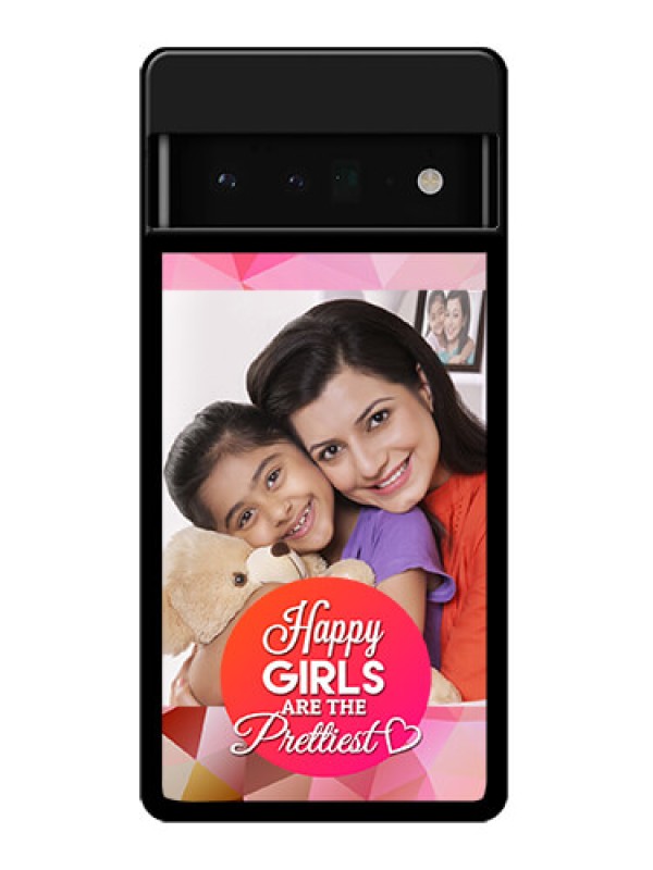 Custom Google Pixel 6 Pro 5G Custom Glass Phone Case - Abstract Triangle Design