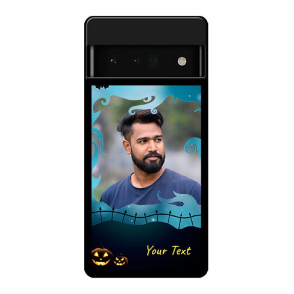 Google Pixel 6 Pro 5G Custom Glass Phone Case - Halloween Frame Design