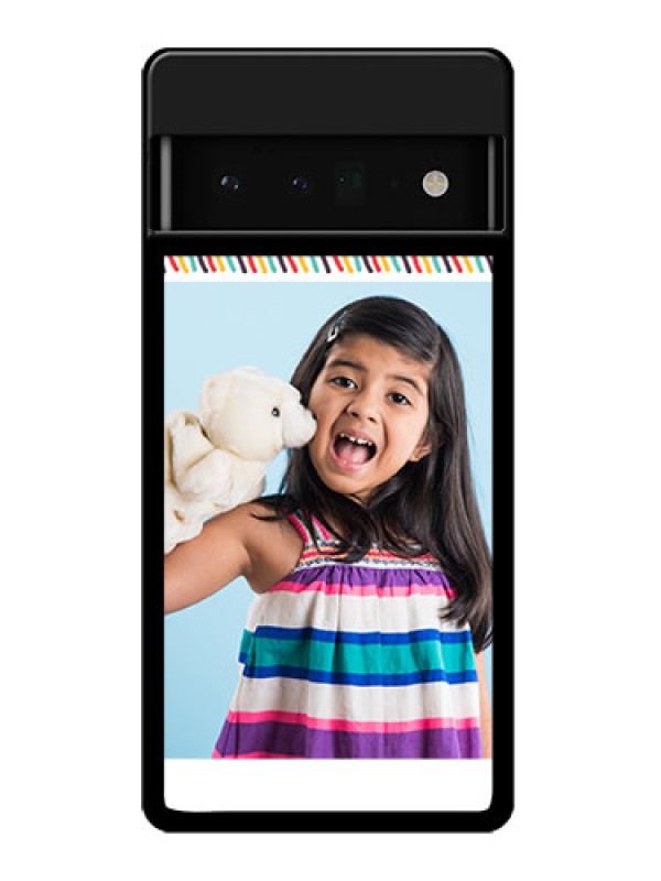 Custom Google Pixel 6 Pro 5G Custom Glass Phone Case - Line Art Design