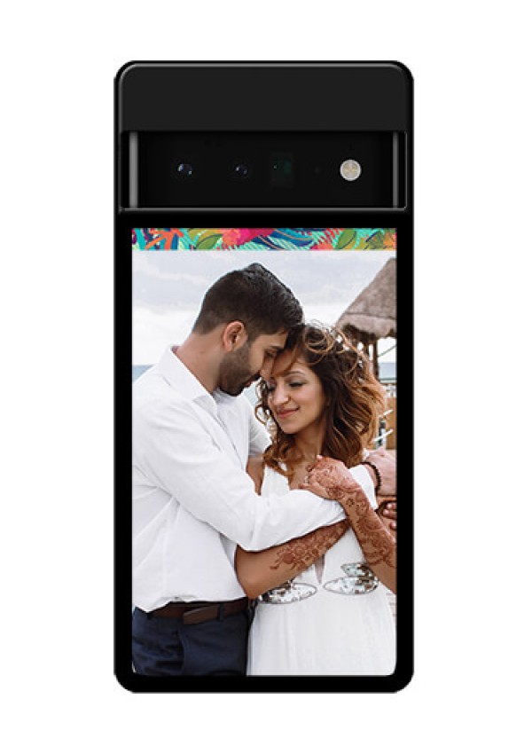 Google Pixel 6 Pro 5G Custom Glass Phone Case - Watercolor Floral Design