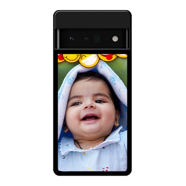Google Pixel 6 Pro 5G Custom Glass Phone Case - With Smiley Emoji Design