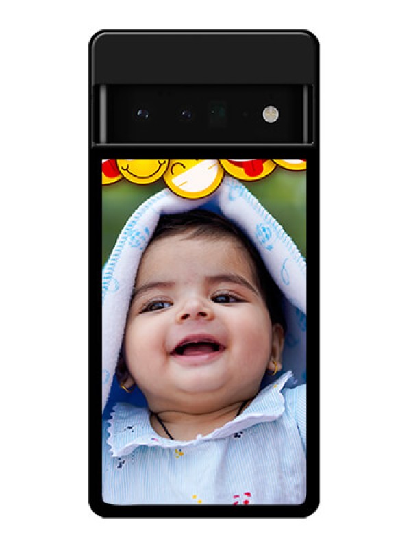 Custom Google Pixel 6 Pro 5G Custom Glass Phone Case - With Smiley Emoji Design