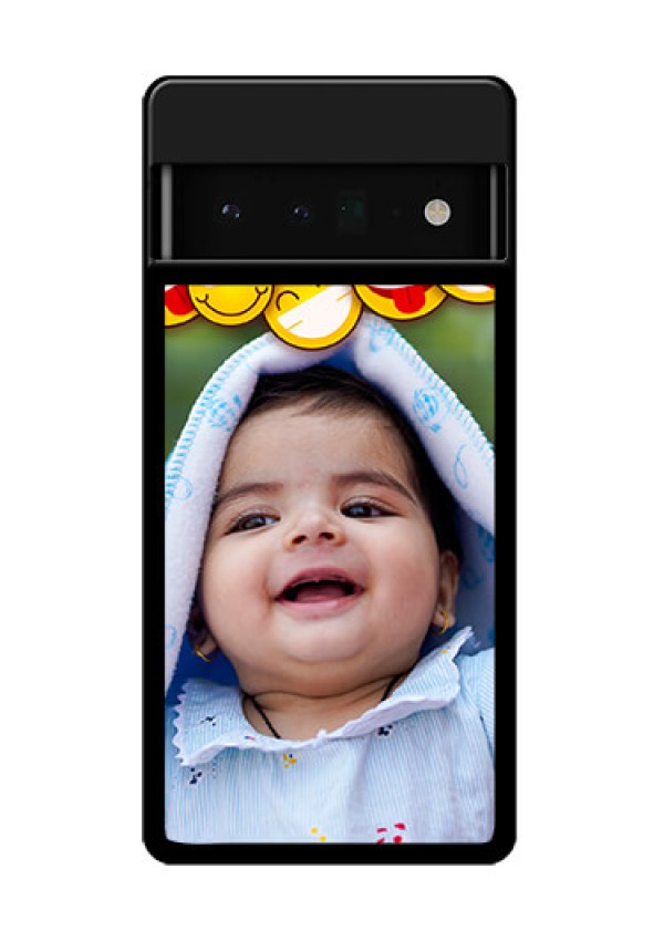 Google Pixel 6 Pro 5G Custom Glass Phone Case - With Smiley Emoji Design