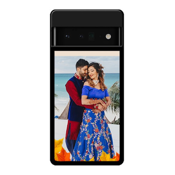 Google Pixel 6 Pro 5G Custom Glass Phone Case - Autumn Maple Leaves Design