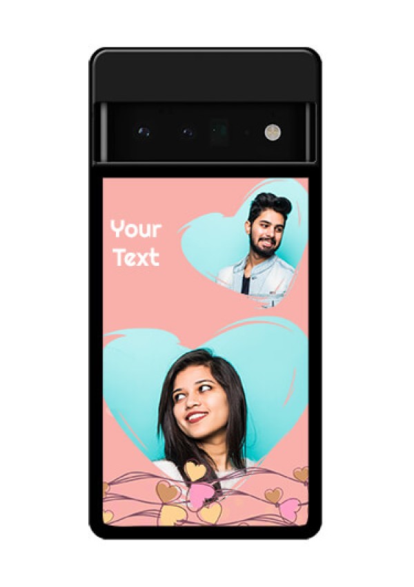 Google Pixel 6 Pro 5G Custom Glass Phone Case - Love Doodle Design