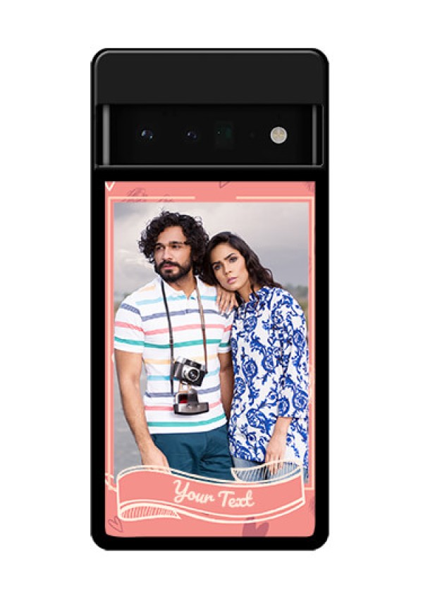 Google Pixel 6 Pro 5G Custom Glass Phone Case - Love Doodle Art Design