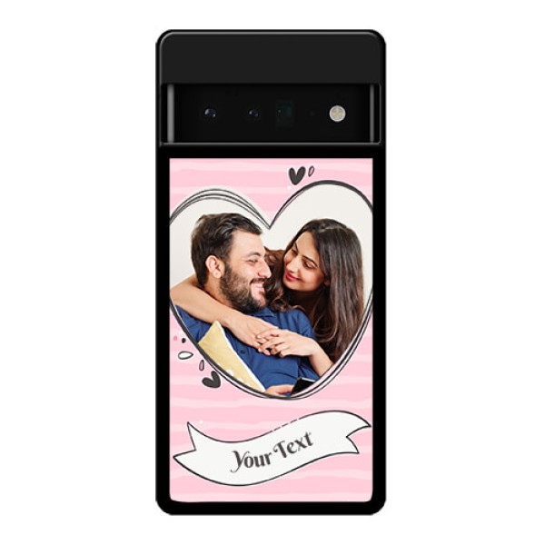 Google Pixel 6 Pro 5G Custom Glass Phone Case - Vintage Heart Design