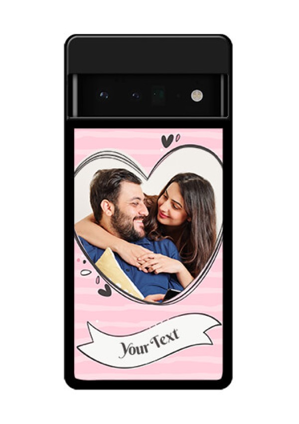 Google Pixel 6 Pro 5G Custom Glass Phone Case - Vintage Heart Design