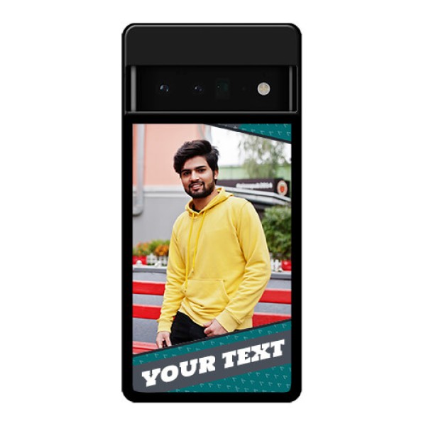 Google Pixel 6 Pro 5G Custom Glass Phone Case - Background Pattern Design With Quote