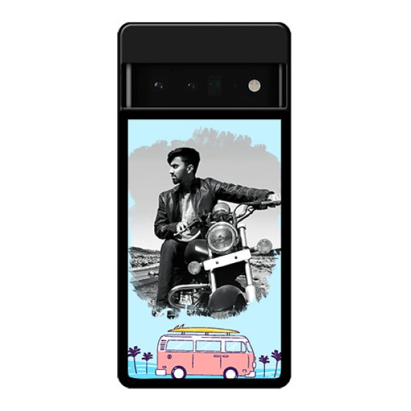 Google Pixel 6 Pro 5G Custom Glass Phone Case - Travel & Adventure Design