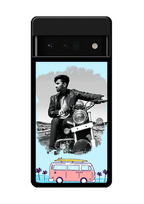 Google Pixel 6 Pro 5G Custom Glass Phone Case - Travel & Adventure Design