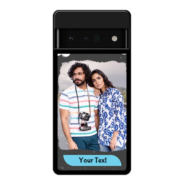 Google Pixel 6 Pro 5G Custom Glass Phone Case - Splashes With Love Doodles Design