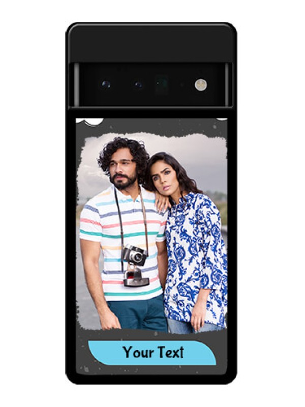 Custom Google Pixel 6 Pro 5G Custom Glass Phone Case - Splashes With Love Doodles Design