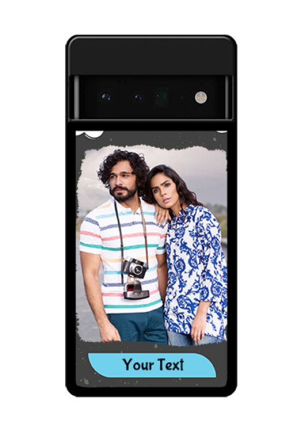 Google Pixel 6 Pro 5G Custom Glass Phone Case - Splashes With Love Doodles Design