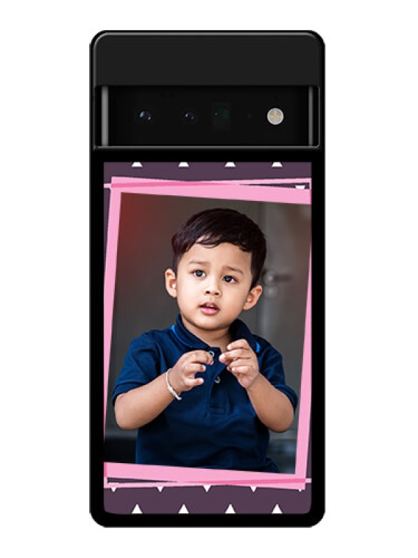 Custom Google Pixel 6 Pro 5G Custom Glass Phone Case - Triangle Pattern Dotted Design