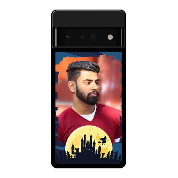 Google Pixel 6 Pro 5G Custom Glass Phone Case - Halloween Witch Design