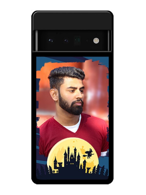 Custom Google Pixel 6 Pro 5G Custom Glass Phone Case - Halloween Witch Design
