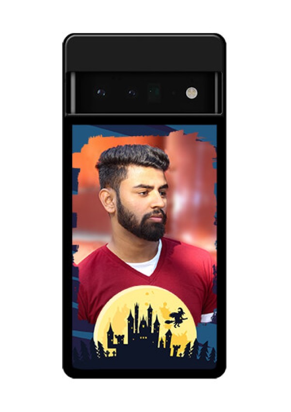 Google Pixel 6 Pro 5G Custom Glass Phone Case - Halloween Witch Design
