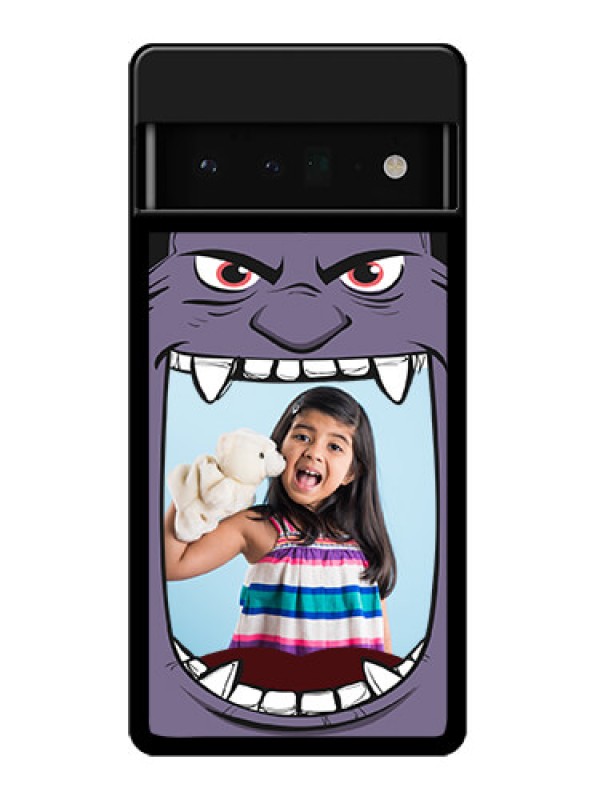 Custom Google Pixel 6 Pro 5G Custom Glass Phone Case - Angry Monster Design