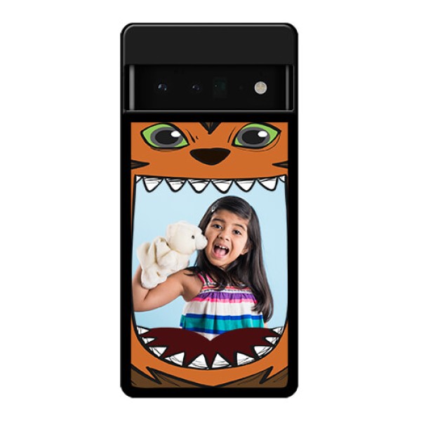 Google Pixel 6 Pro 5G Custom Glass Phone Case - Owl Monster Back Case Design